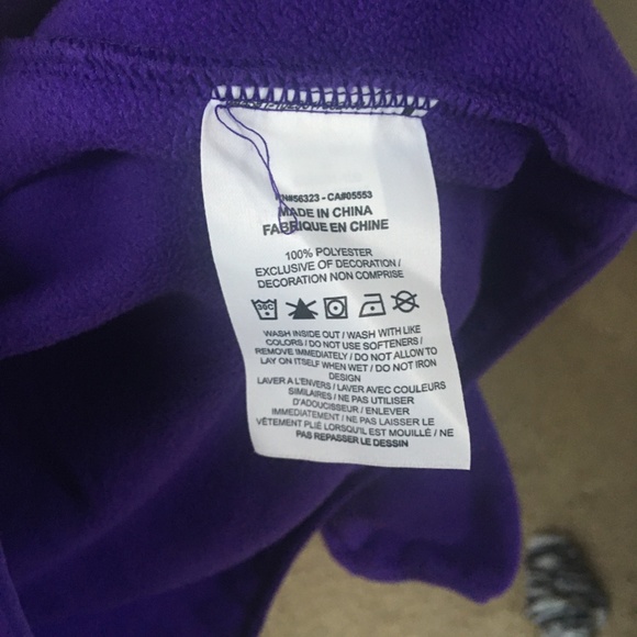 Minnesota Vikings Nike Women's Therma Fleece Half-Zip Pullover Jacket - White - Picture 4 of 6